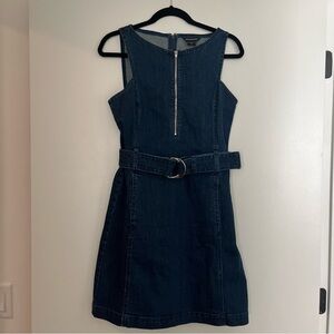 Club Monaco Lizel Denim Belted Mini Dress, size 6